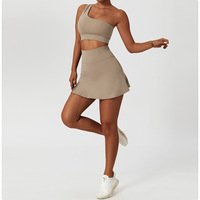 Jupe-Short de Yoga Taille Haute Respirante pour la Course et le Fitness en Tissu Extensible Idéale pour les Activités Sportives Féminines