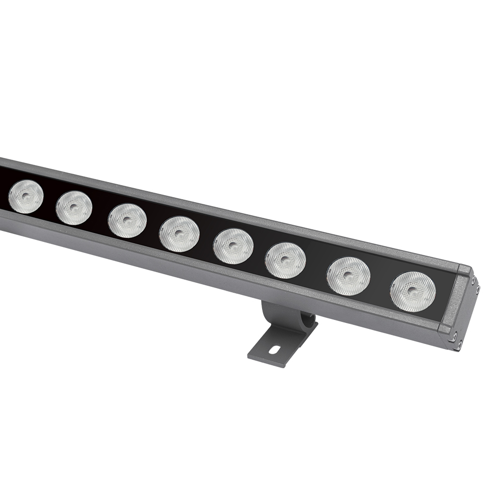 24 В постоянного тока, 24 Вт, RGB DMX512 управление, IP67, структурная Водонепроницаемая наружная настенная шайба, светодиодные светильники