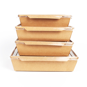 Bán buôn phân hủy sinh học kraft giấy ăn trưa Takeaway hộp - Product Image 5