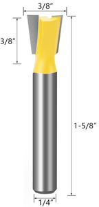 Brocas de enrutador de cola de pato de carburo, vástago de <span class=keywords><strong>1</strong></span>/4 pulgadas y 6mm, sin rodamiento, para tallado y grabado de madera - Product Image 6