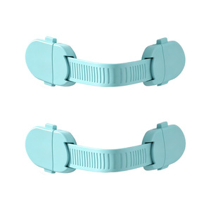 Child Safety Locks For Cabinet Doors Refrigerator Drawer Wardrobe No <b>Drill</b> Traceless Plastic Buckles - Product Image 1