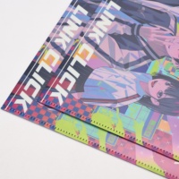 Porte-documents personnalisé A4/A5 en PP durable, couleurs personnalisées, impression UV, avec intercalaires à languettes, motifs mignons de dessins animés/anime