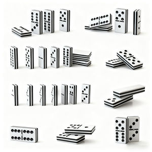 Logo personnalisé d'usine et paquet en plein air voyage n'importe où jeu de société tournoi professionnel dominos avec options de couleur - Product Image 2