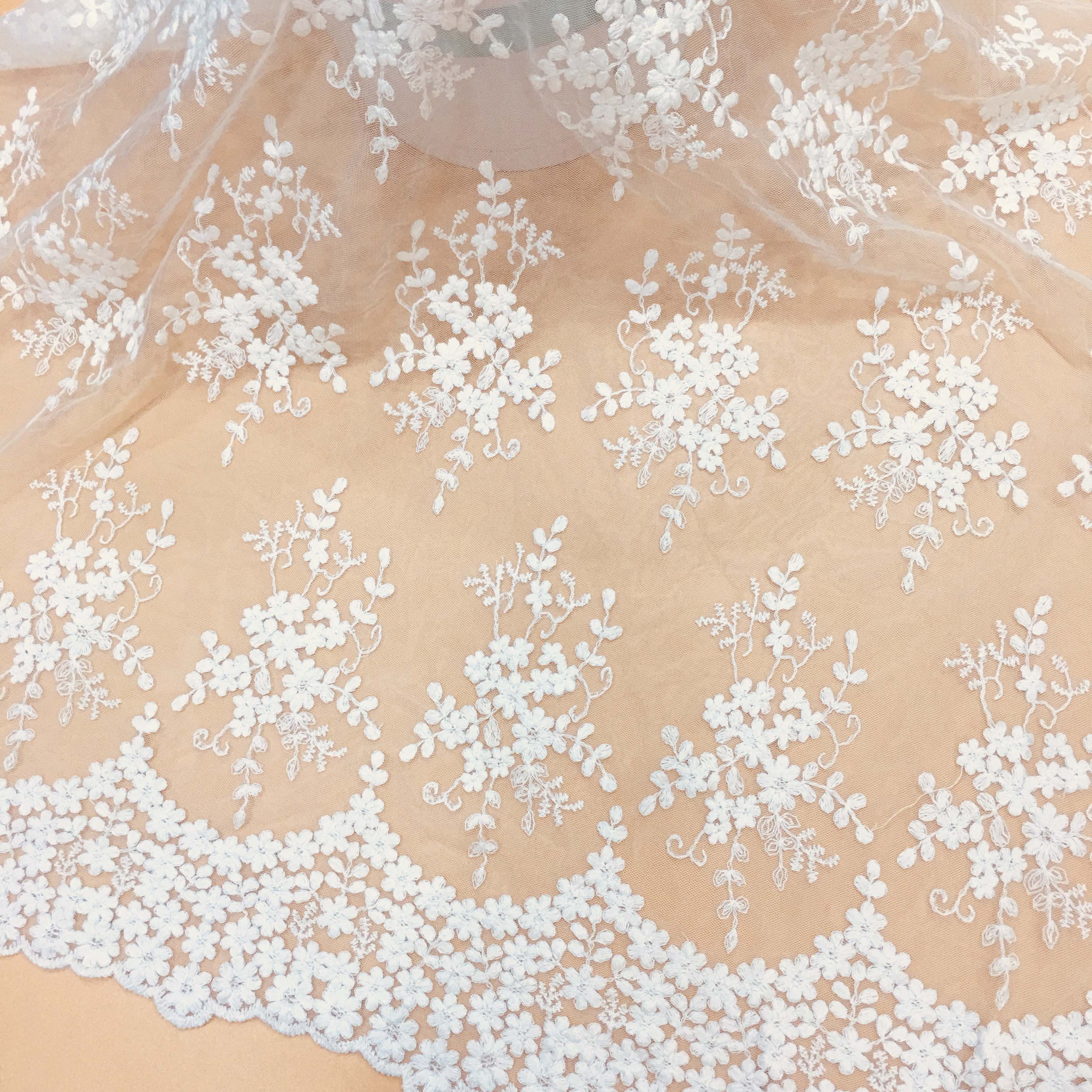 Хлопковая ткань RXF2078 с принтом курицы, вышивка, кружевная ткань