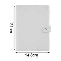 A5 Handgefertigtes Notizbuch & Tagebuch-Einband aus Baumwoll-Leinen-Mischgewebe für Sublimation, ideal für Schulanfang/Abschlussfeier