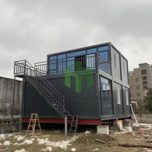 Casa Contenedor de Acero Prefabricada de Lujo Personalizada, Multinivel, Desmontable, con Paneles Sándwich, Diseño Mediterráneo, <span class=keywords><strong>Edificio</strong></span> de Oficinas - Product Image 2