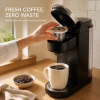 Многоразовый кофейный фильтр из нержавеющей стали 304 для кофемашин Keurig 1.0 2.0, Breville, Mr Coffee, с мелкой сеткой, без BPA, можно мыть в посудомоечной машине