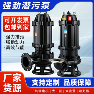 ปั๊มจุ่มแบบแรงเหวี่ยงสำหรับน้ำเสีย ขายตรงจากโรงงาน 380V สามเฟส เหล็กหล่อ สำหรับขุดลอกตะกอน 50WQ10-10-0.75KW - Product Image 5