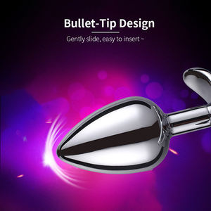 Металлическая анальная пробка-тренажер для мужчин и женщин из нержавеющей стали, для использования на улице, для пар, взрослых игрушек, анальный мастурбатор - Product Image 3