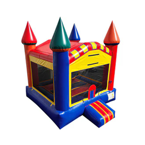 Château gonflable classique aux couleurs primaires, qualité commerciale, pour fêtes en plein air - Product Image 2