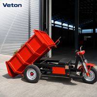 Chariot à plateforme électrique télécommandé, design compact pour les chantiers de construction, équipement de manutention de matériaux