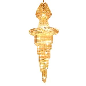 <span class=keywords><strong>Grand</strong></span> lustre en cristal à anneau moderne, éclairage de grands escaliers, lampe à suspension en cristal LED, luminaires de maison, lustres en cristal - Product Image 1