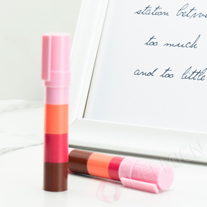 Nắp Vặn Hình Bút Ống Tròn Hộp Đựng Son Môi Độc Đáo Nhiều Lớp Hộp Đựng Son Môi Rỗng In Hình - Product Image 3