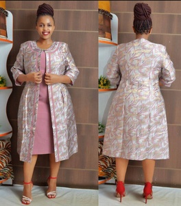Vestidos de Iglesia Elegantes para Mujer, Estilo Africano, Traje de Chaqueta Larga para Madre de la Novia - Product Image 5