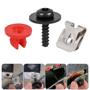 Kit de Montaje de Placa Protectora de Chasis para Motor Ford, Tornillos T30, Pernos, Tuercas W708591S424 1449533, Fijaciones de Acero Inoxidable y Nylon - Product Image 4