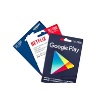 Carte-cadeau Google Play personnalisée OEM/ODM en plastique de 100 $ avec région américaine et garantie d'un an