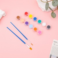 Fournitures du fabricant : Bandes de peinture acrylique 6 pièces pour enfants, 12 couleurs, pour peinture artistique, coloriage et poupées en plâtre