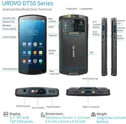 Công suất cao đầy đủ Màn hình cảm ứng TD50 4 + 64GB máy tính di động thu thập dữ liệu - Product Image 3