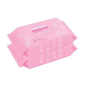 Lingettes nettoyantes pour le visage féminines, lingettes démaquillantes, lingettes apaisantes pour le démaquillage, marque personnalisée, pour adultes - Product Image 1