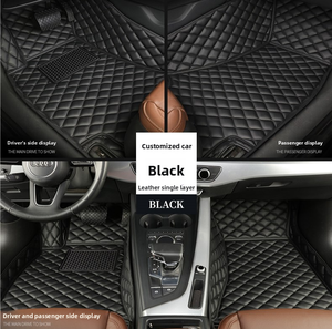 <span class=keywords><strong>Tapis</strong></span> de voiture TPE 5 places <span class=keywords><strong>à</strong></span> couverture intégrale, double couche, base TPE et dessus en <span class=keywords><strong>tapis</strong></span> de luxe pour conducteur, passager et arrière, ajustement personnalisé - Product Image 2