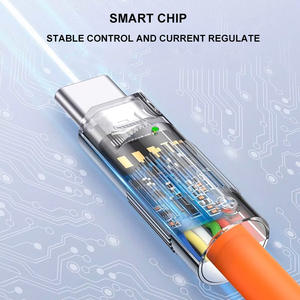 Cable <span class=keywords><strong>USB</strong></span> <span class=keywords><strong>C</strong></span> de Carga Rápida de 27 W y 6 A, Blindado, Irrompible, Resistente, con Envoltura de TPE, Organizador, Admite Transferencia de Datos, Conductor de Cobre - Product Image 5