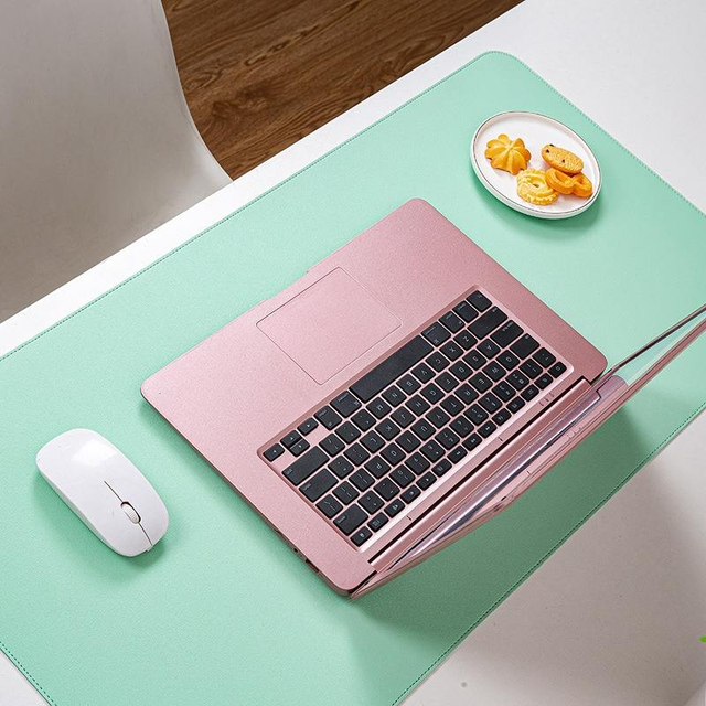 Extended Mouse Pad OEM Wholesale Waterproof Desk Pad Leather PU  XXL Rubber Desk Mat Non-slip for Office
