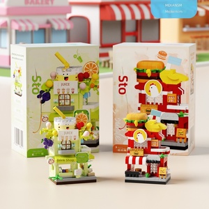Modelo de Ladrillo de Micropartículas de Doble Capa con Diseño Urbano, Juguete de Construcción de Plástico ABS, Kit de Ensamblaje 14+, Decoración, Regalo, Supermercado - Product Image 4