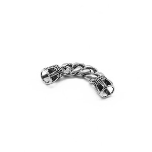 Cadena espaciadora de acero inoxidable con cuentas de corona Yunnique para la fabricación de pulseras, accesorios de joyería, componente metálico 316L para bricolaje. - Product Image 3