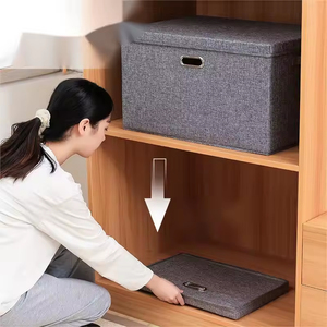 Đóng mở lưu trữ bin cho tủ quần áo có thể gập lại Organizer <span class=keywords><strong>container</strong></span> cho quần áo chăn đồ lót Quilt vải đồ chơi Bìa - Product Image 2