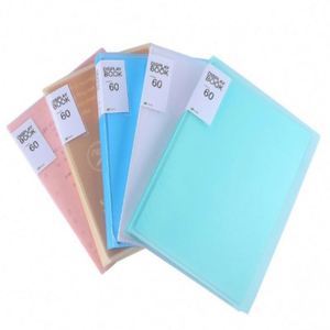 Best Sell 60-Pocket Clear Sheet Protectors Plastic Sleeves Displays 120-Page Documents <b>Portfolio</b> <b>Folder</b> Presentation Book - Product Image 1