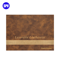 Feuilles de cuir gravées au laser en similicuir avec auto-adhésif sans dos gris pour cuir gravable personnalisé