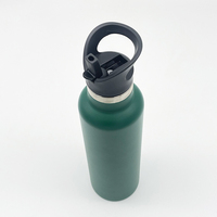 Botella de Agua Chamlign de 650 ml, Libre de BPA, Ecológica, Diseño Deportivo, Acero Inoxidable de Doble Pared, Aislamiento al Vacío, Agarre Ergonómico, Tapa de Plástico