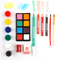 Coffret cadeau de peinture personnalisé facile à verrouiller Prix fournisseur 145 pièces de fournitures d'art kit d'art d'usine pour enfants