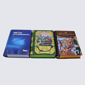 2026 New Hot Selling <b>Book</b> Shaped Cartoon Style Tinplate Creative Storage Box for Indoor Outdoor <b>Holiday</b> Festival Decoration - Product Image 4