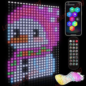 ピクセルアニメーションカーテンライト、スマートAPP DIYプログラミング、防水RGB、ステージ＆ランドスケープ照明用マルチサイズ - Product Image 3