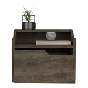 <b>Floating</b> Nightstand Chester Dark Brown Bedroom Storage Cabinet - Product Image 3
