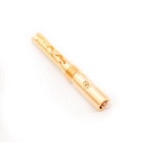 Connecteur banane femelle RASANTEK HIFI 24K 2u" en laiton plaqué or sans nickel, denté, 4MM, à visser, pour l'automobile