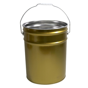 Seau en métal vide de 10 litres et 20 litres avec poignée en métal en <span class=keywords><strong>plastique</strong></span> et couvercle utilisé pour emballer l'encre ou la graisse de peinture - Product Image 3