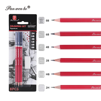 Panwenbo ensemble de crayons de croquis professionnels 8 pièces/ensemble de crayons de dessin croquis fournitures d'art croquis crayons de dessin