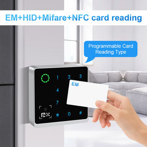 قارئ لوحة مفاتيح <span class=keywords><strong>RFID</strong></span> NFC ثنائي التردد 125 كيلوهرتز و13.56 ميجاهرتز مع واجهة RS485 ويجاند وقارئ رمز الاستجابة السريعة للتحكم في الوصول - Product Image 2