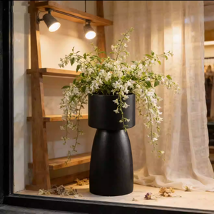 Pots en fibre <span class=keywords><strong>de</strong></span> verre modernes au design minimaliste, sur pieds hauts, surdimensionnés, pour salon, hôtel, extérieur, jardin, jardinières uniques - Product Image 4