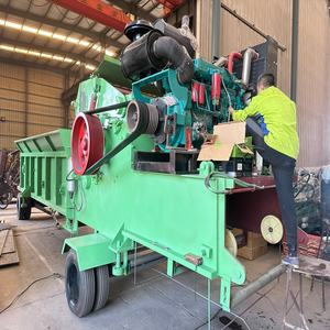 Trituradora de Madera Industrial Móvil de Servicio Pesado, Trituradora de Palets de Madera, Componentes Centrales del Rodamiento, Capacidad de 20 t/h - Product Image 3