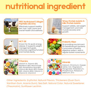 Muz unu yedek parlayan cilt saç için hidrolize kollajen vitamin Fiber ile sallamak sıska muz proteini sallamak tozu - Product Image 4