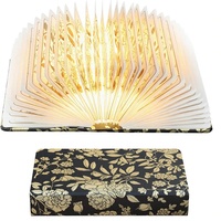 Lampe de bureau pliable à imprimé floral 3 couleurs, lampe de lecture portable 1200 mAh, éclairage d'ambiance, garantie 1 an, cadeau