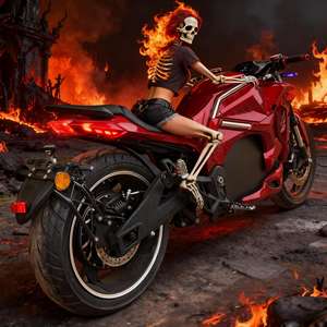 Nouveau <span class=keywords><strong>vélo</strong></span> tout-terrain adulte 72v 150 km/h vitesse entraînement par courroie 8000w centre central moto course motos électriques - Product Image 2