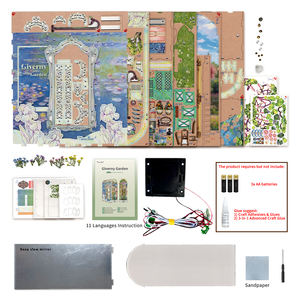 Tonecheer TQ138 Giverny Jardin Livre Nook Fleur Jardin Bricolage Miniature Maison <span class=keywords><strong>Claude</strong></span> <span class=keywords><strong>Monet</strong></span> Artiste Les Nymphéas Peintures Célèbres - Product Image 6