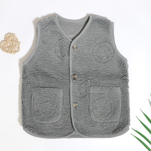 Migliore vendita all'ingrosso abbigliamento per bambini autunno inverno 100% in poliestere Pocket Design per bambine e bambine gilet gilet - Product Image 6