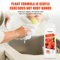 Détergent liquide vaisselle au pamplemousse OEM/ODM pour usage quotidien, élimine facilement la graisse