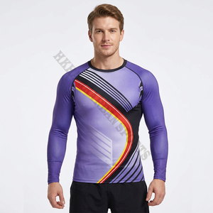 Camiseta de Compresión de Manga Larga para Hombre, Sublimada Personalizada, de Secado Rápido, para MMA y BJJ - Product Image 3