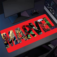 Tapis de bureau araignée noir et rouge XL grand tapis de souris de jeu ordinateur de bureau complet tapis de bureau pour ordinateur portable clavier tapis de souris 31.5 ''X15.7''